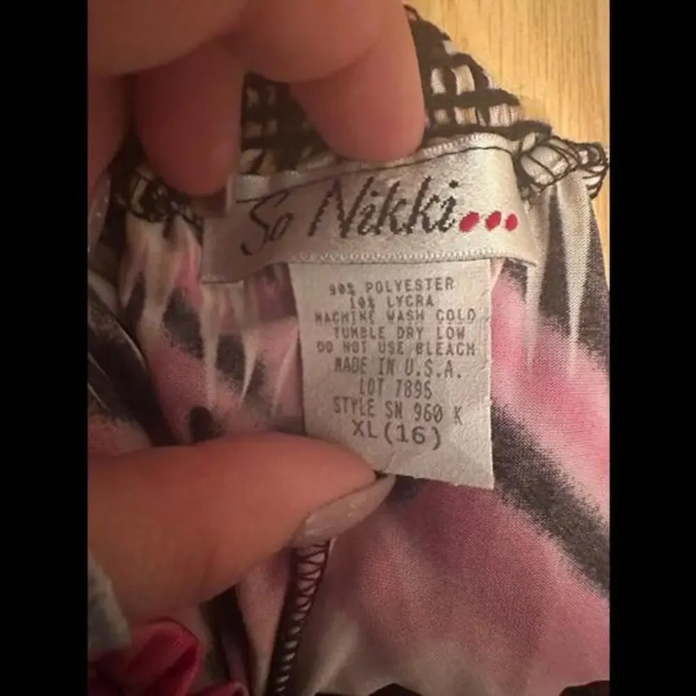 Vibrant Ikat Print Palazzo Pants with Elastic Waistband - Picture 2 of 2